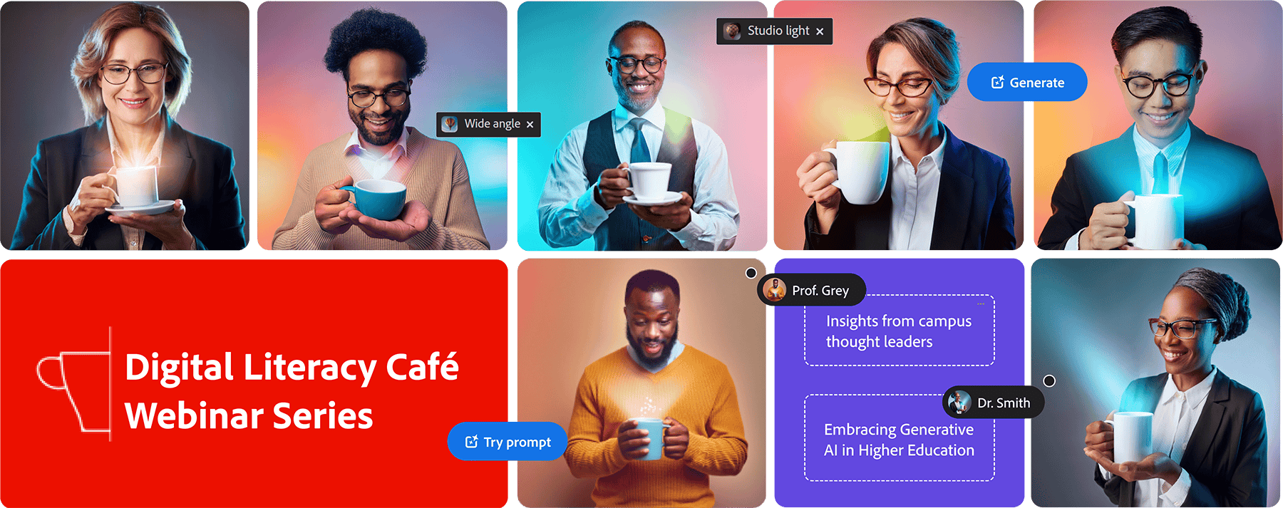 Adobe Digital Literacy Cafe Webinars